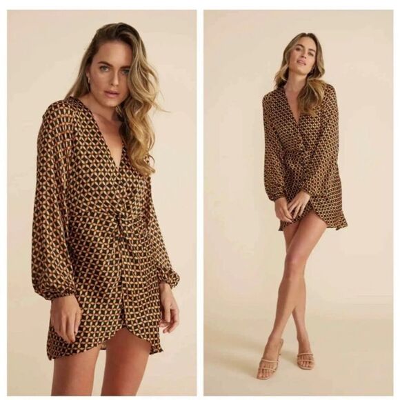 MINKPINK 🍂 Valentina Dress New - Picture 2 of 8